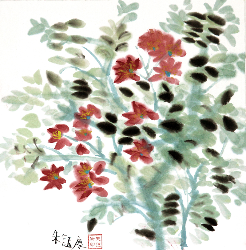 朱鈺康 學(xué)畫兩年 9歲